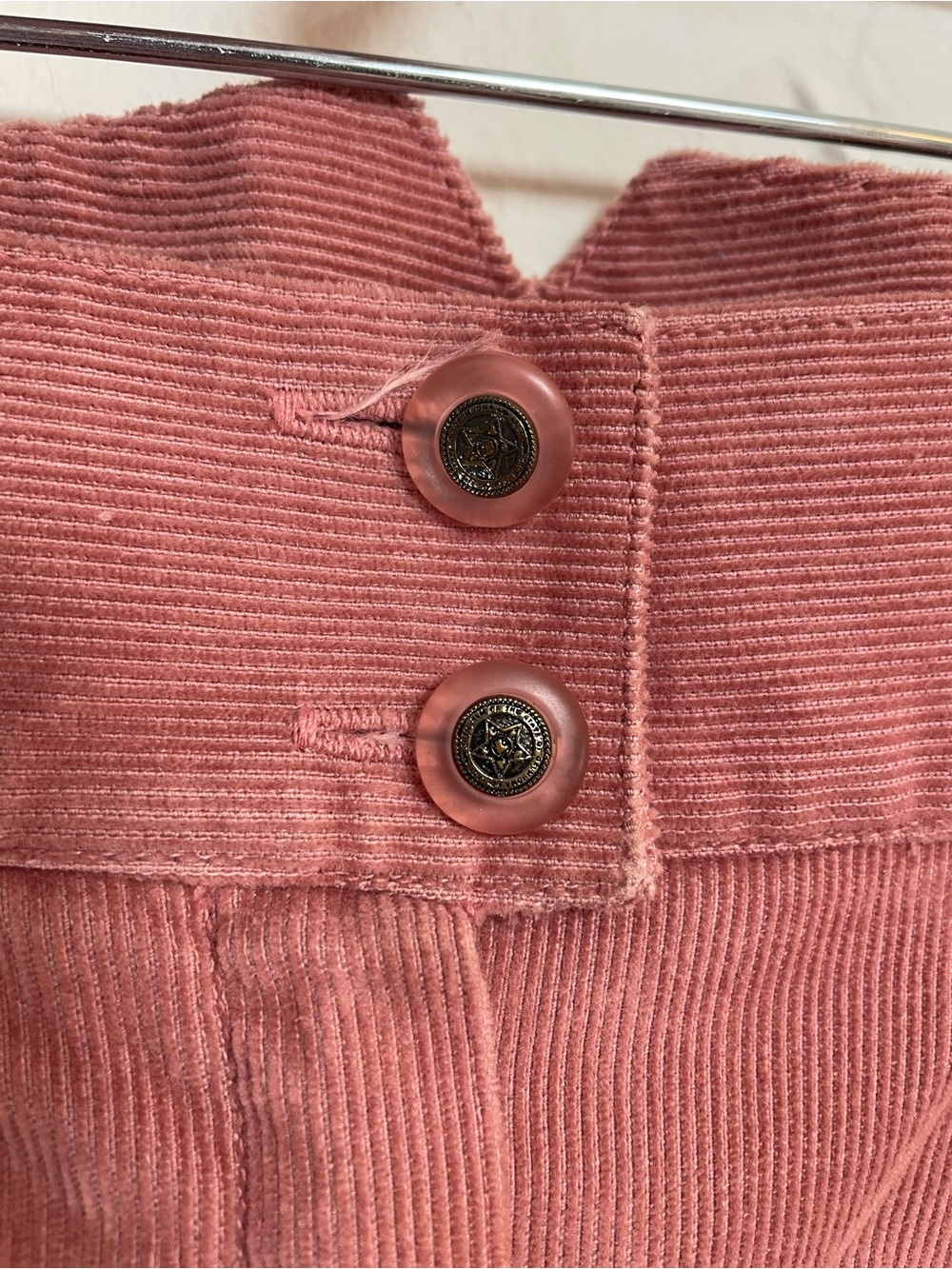 Koret Dusty Rose Pleated Corduroy Full Midi Skirt | Coquette Light Academia - Picture 4 of 9